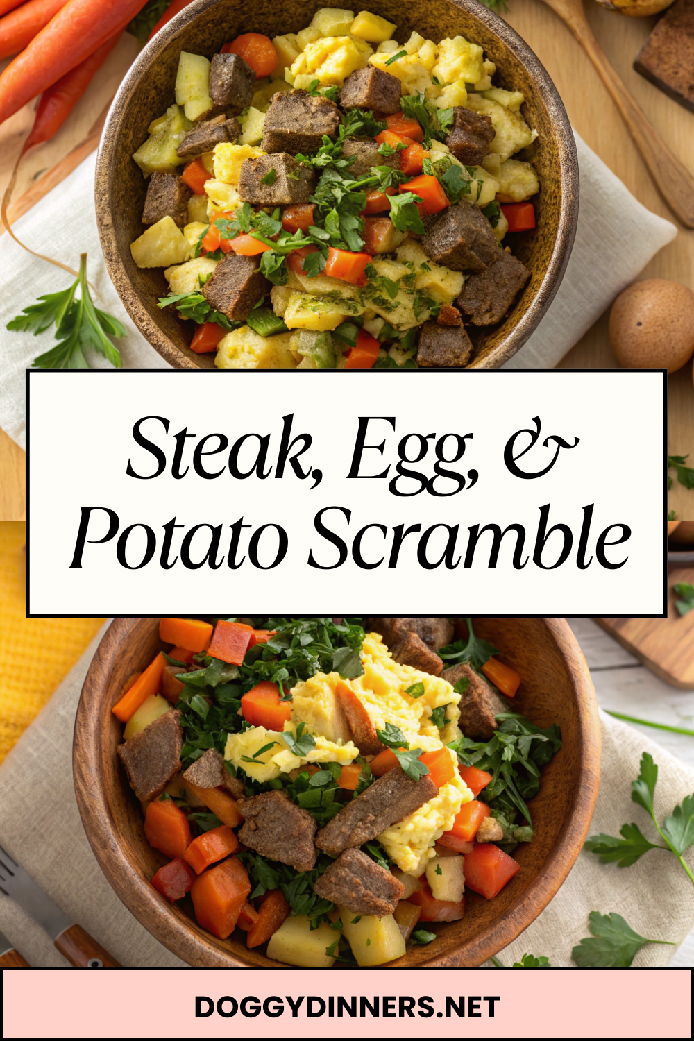 Steak, Egg, & Potato Scramble – Protein-Packed, Hearty & Irresistible for Hungry Pups