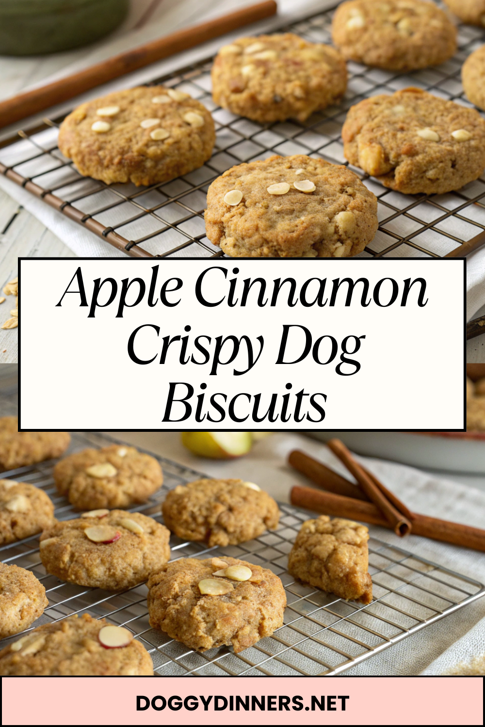 Apple Cinnamon Crispy Dog Biscuits – Crunchy, Naturally Sweet & Comfortingly Aromatic