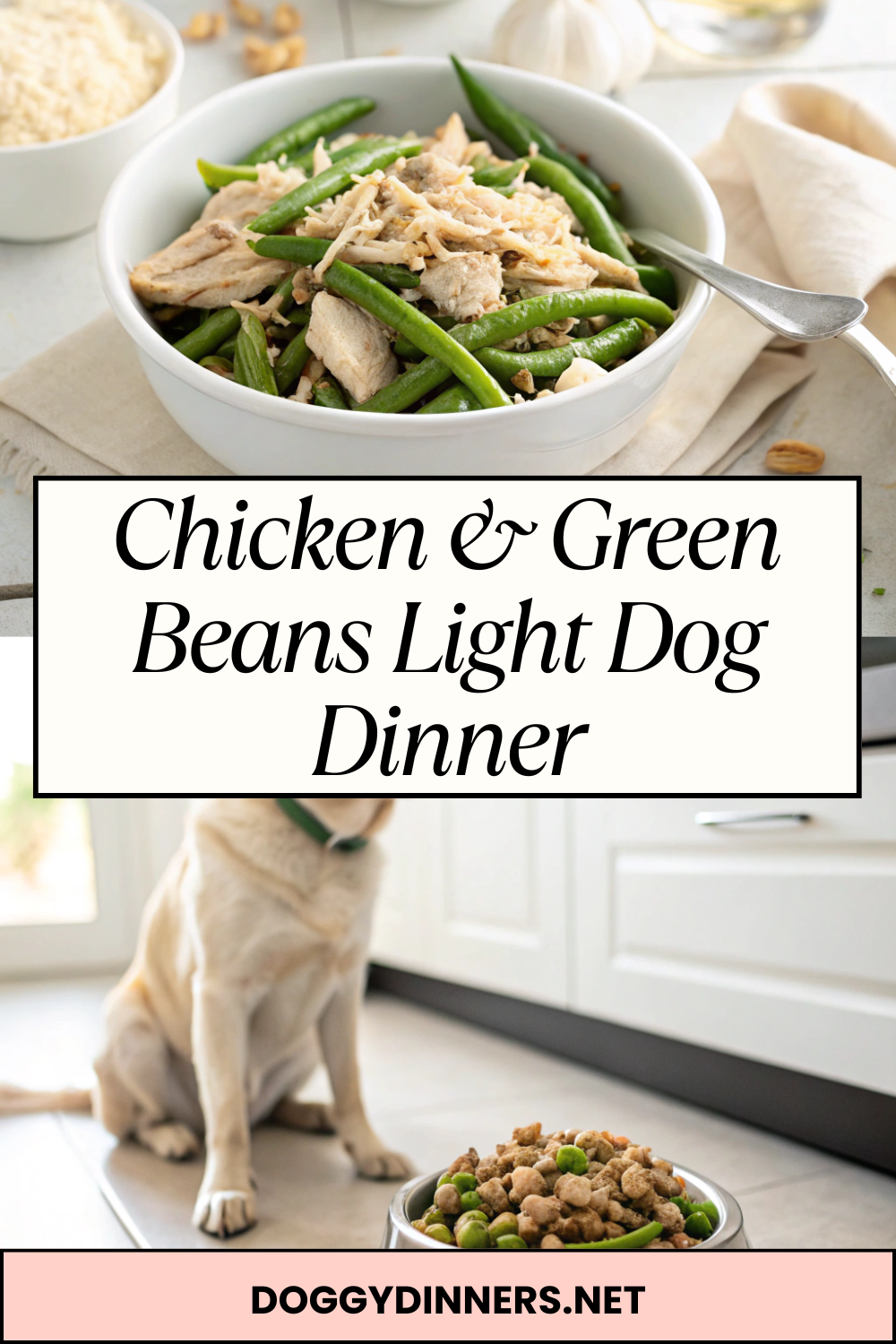 Chicken & Green Beans Light Dog Dinner – Low-Calorie, Gentle & Perfect for Weight-Conscious Dogs