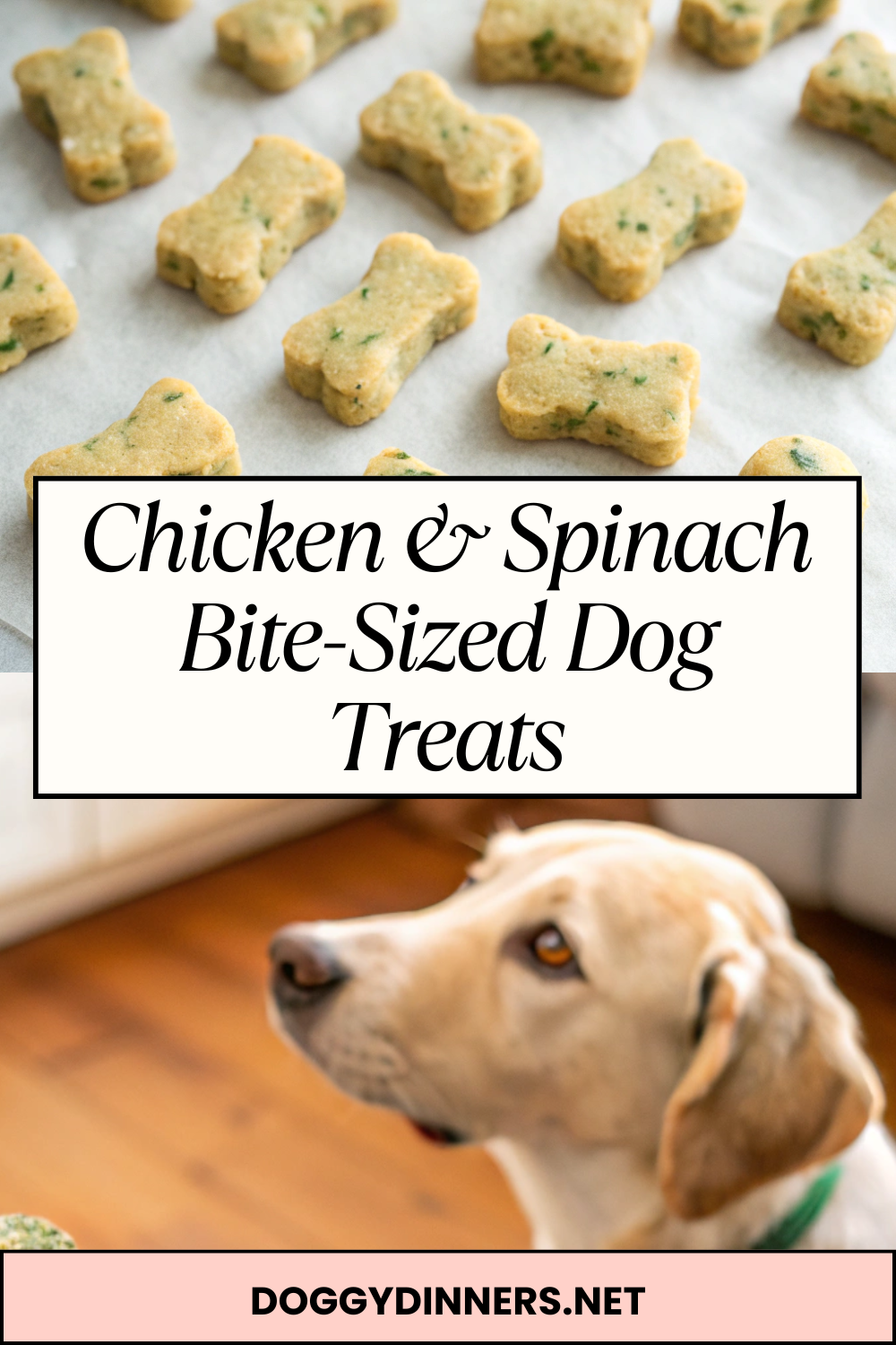 Chicken & Spinach Bite-Sized Dog Treats – Soft, Savory Mini Rewards Packed with Lean Protein & Greens