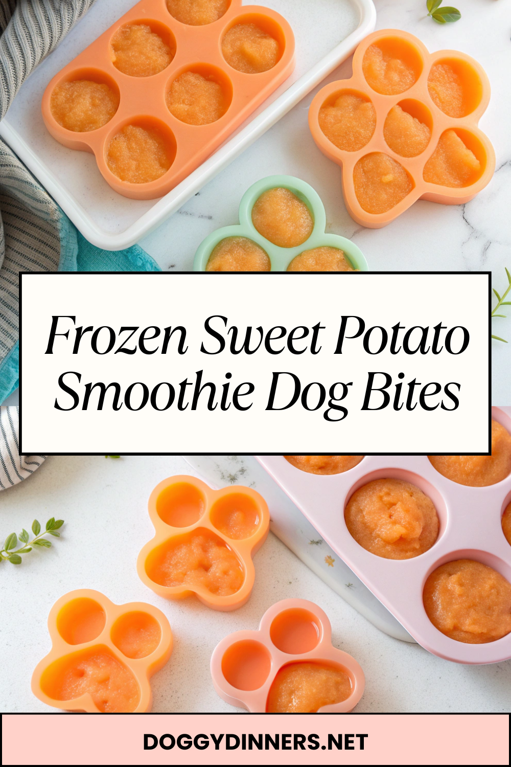 Frozen Sweet Potato Smoothie Dog Bites – Creamy, Cooling & Packed With Gentle Energy