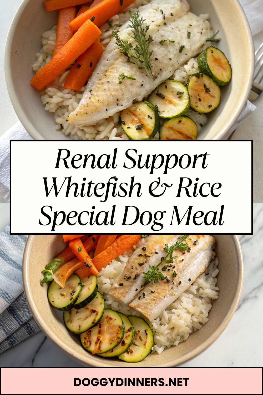 Renal Support Whitefish & Rice Special Dog Meal – Gentle, Low-Phosphorus Comfort for Kidney Care