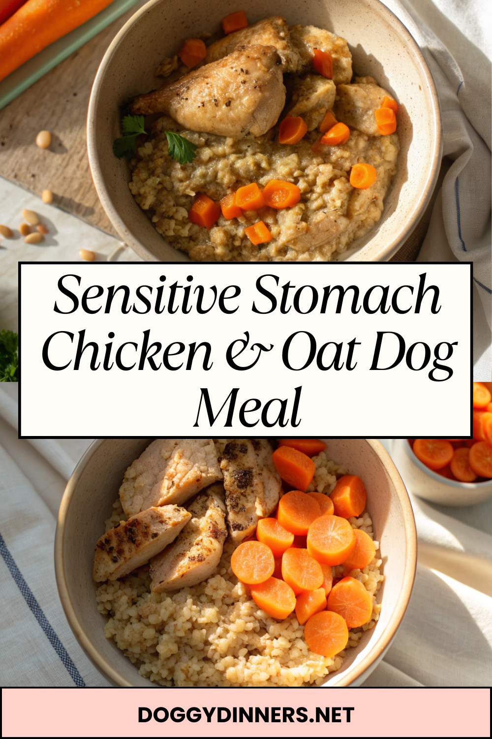 Sensitive Stomach Chicken & Oat Dog Meal – Gentle, Soothing & Easy-to-Digest Comfort Food