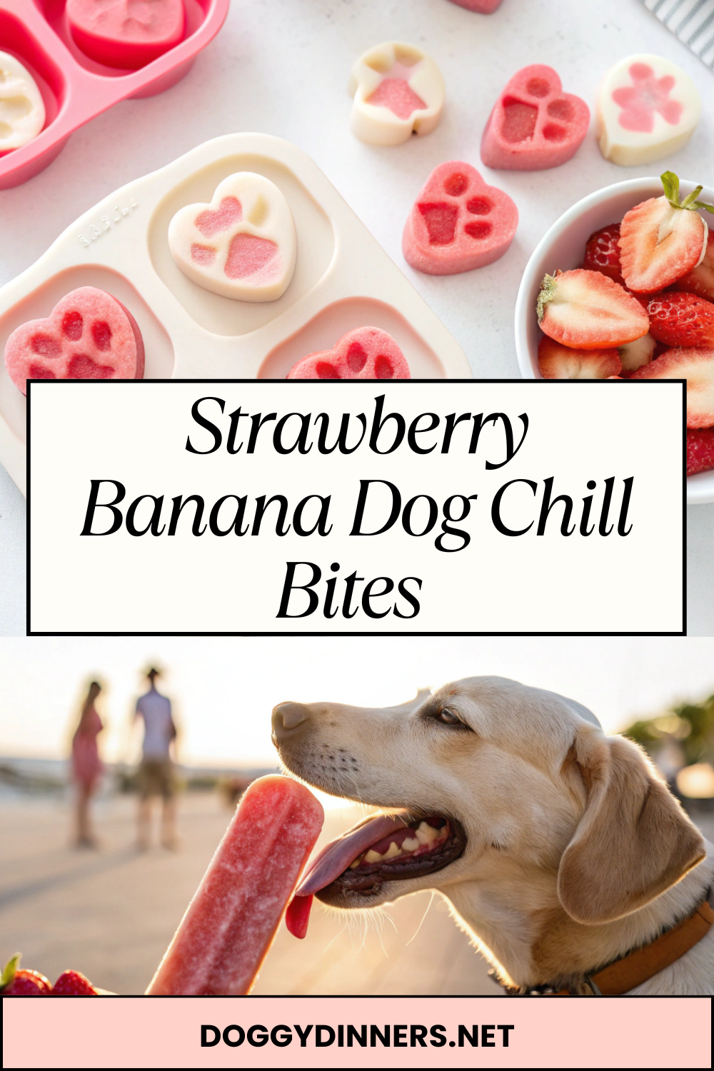 Strawberry Banana Dog Chill Bites – Refreshing, Naturally Sweet & Perfect for Cooling Treat Time
