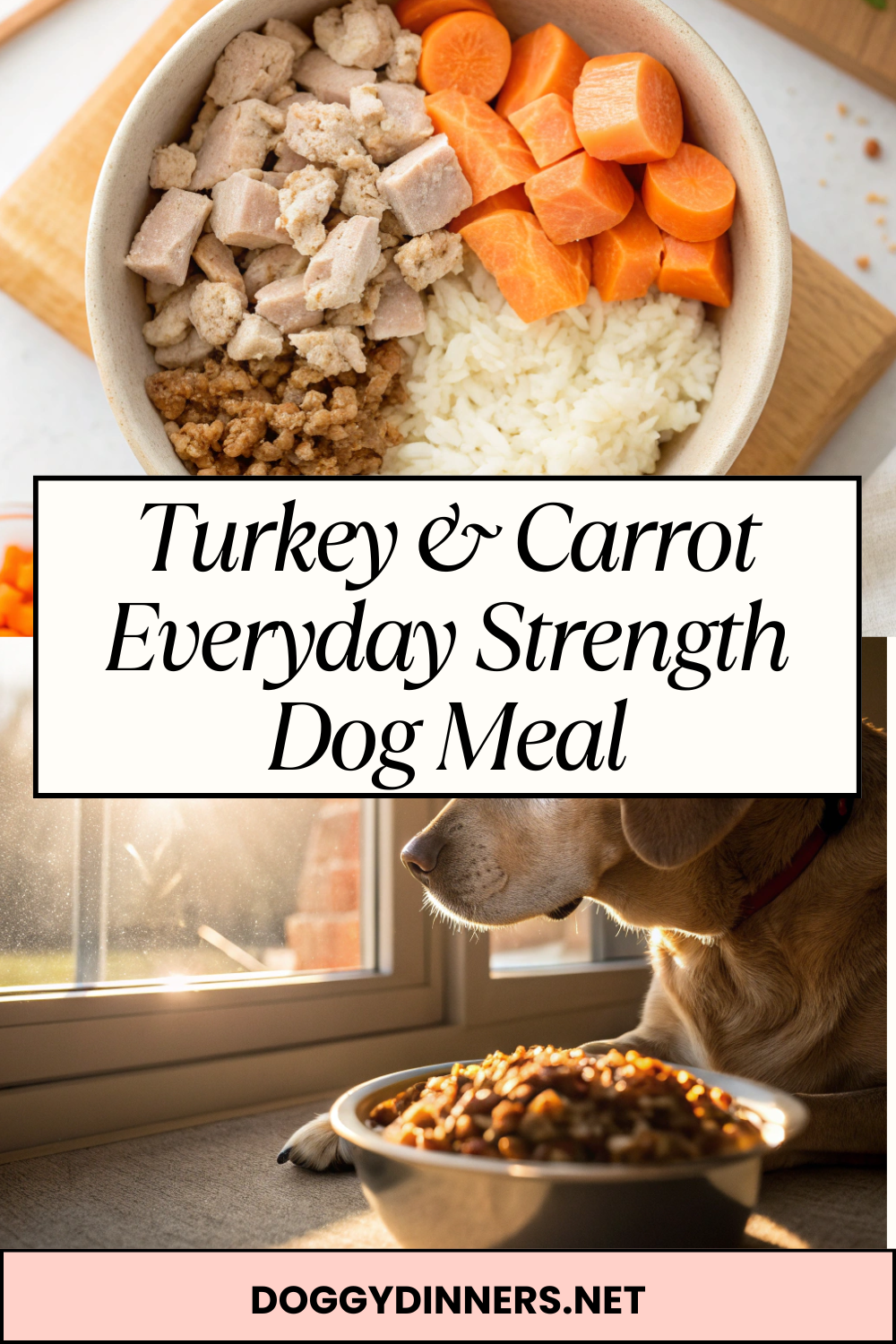 Turkey & Carrot Everyday Strength Dog Meal – Lean Protein, Steady Energy & Simple Daily Nourishment
