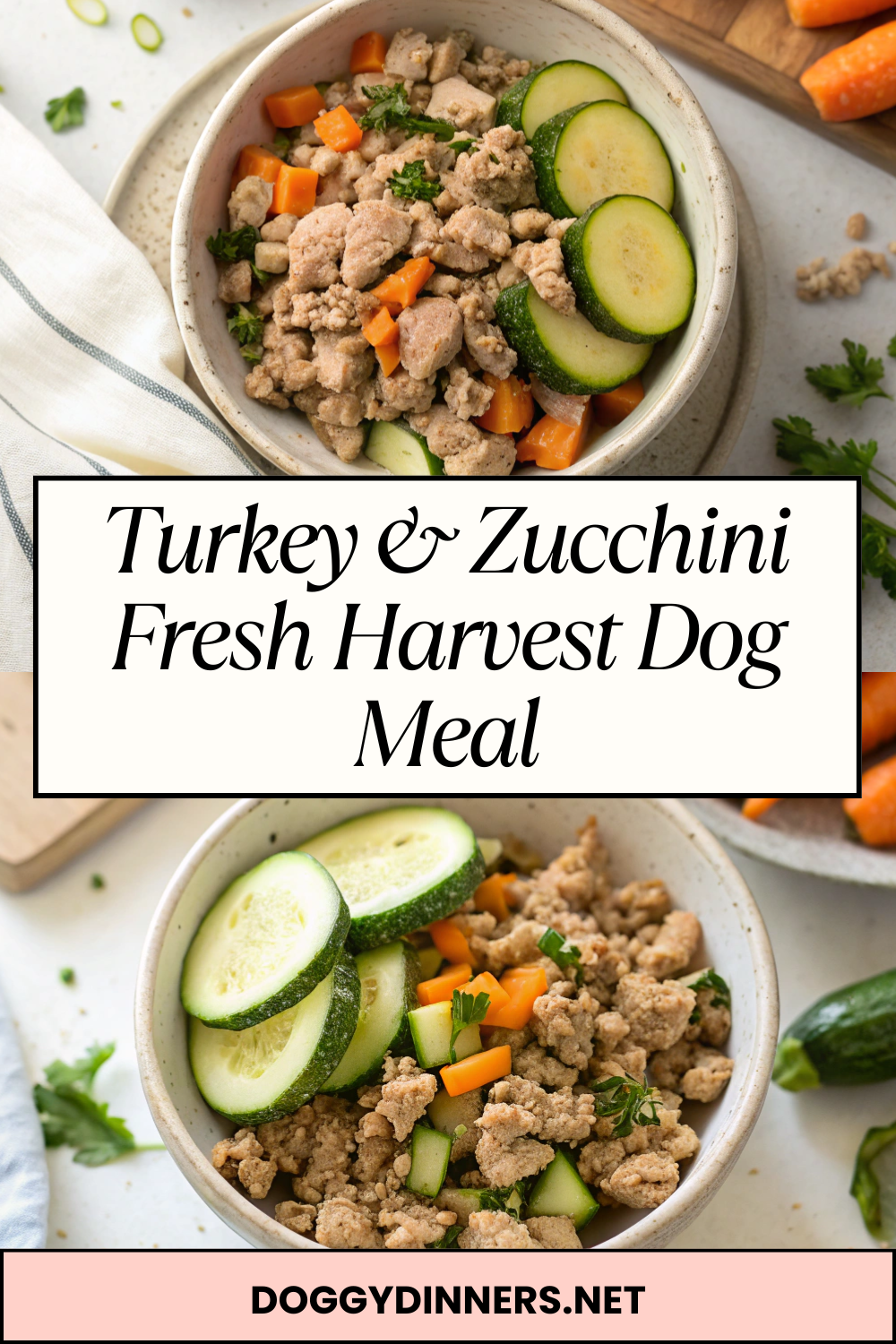 Turkey & Zucchini Fresh Harvest Dog Meal – Light, Garden-Fresh Nutrition for Everyday Vitality