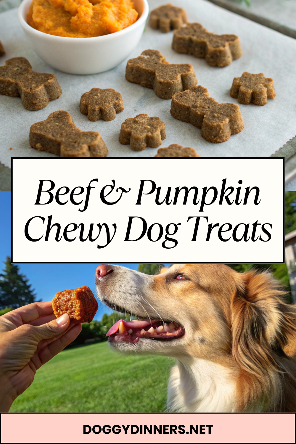 Beef & Pumpkin Chewy Dog Treats