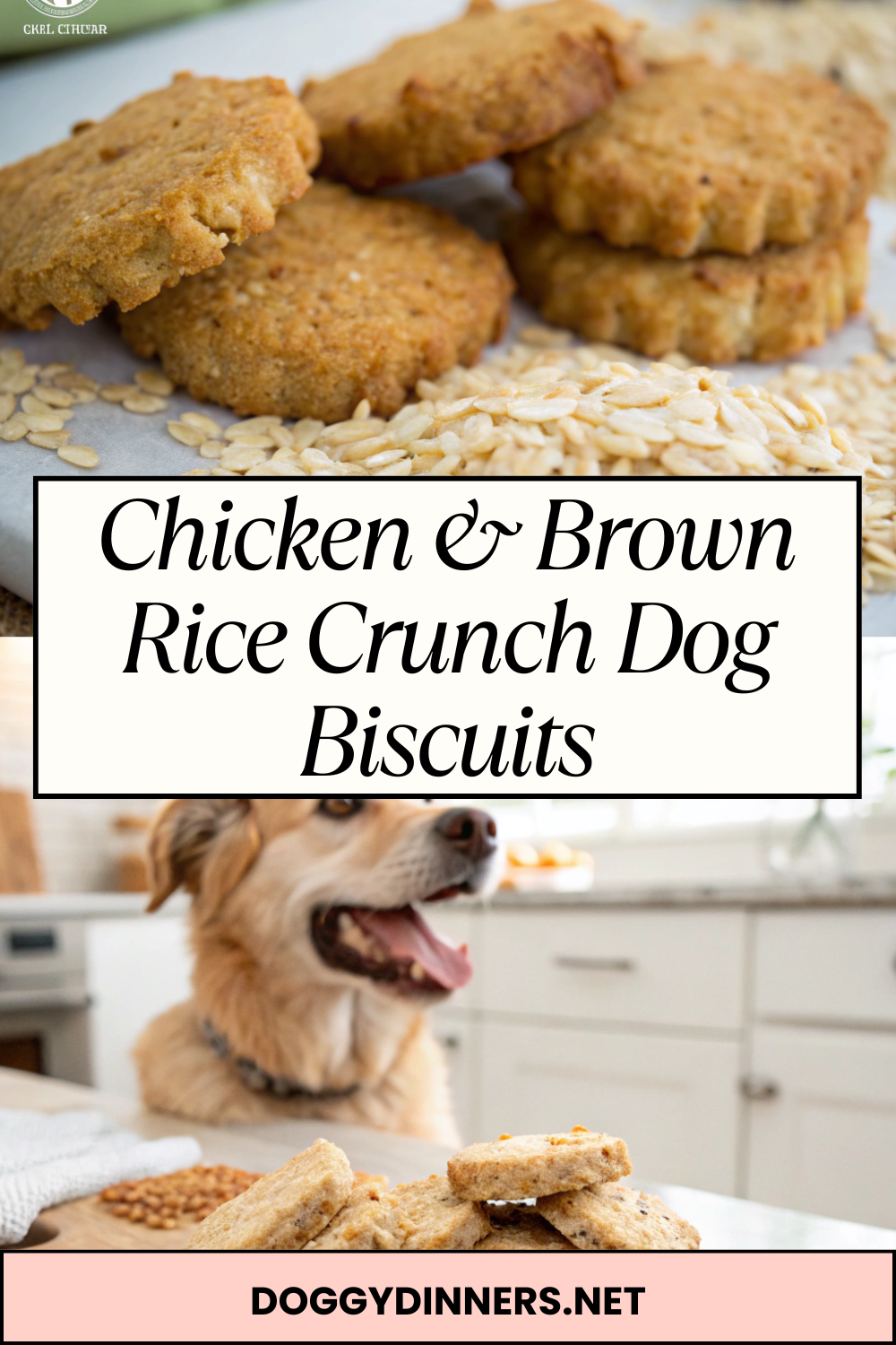 Chicken & Brown Rice Crunch Dog Biscuits