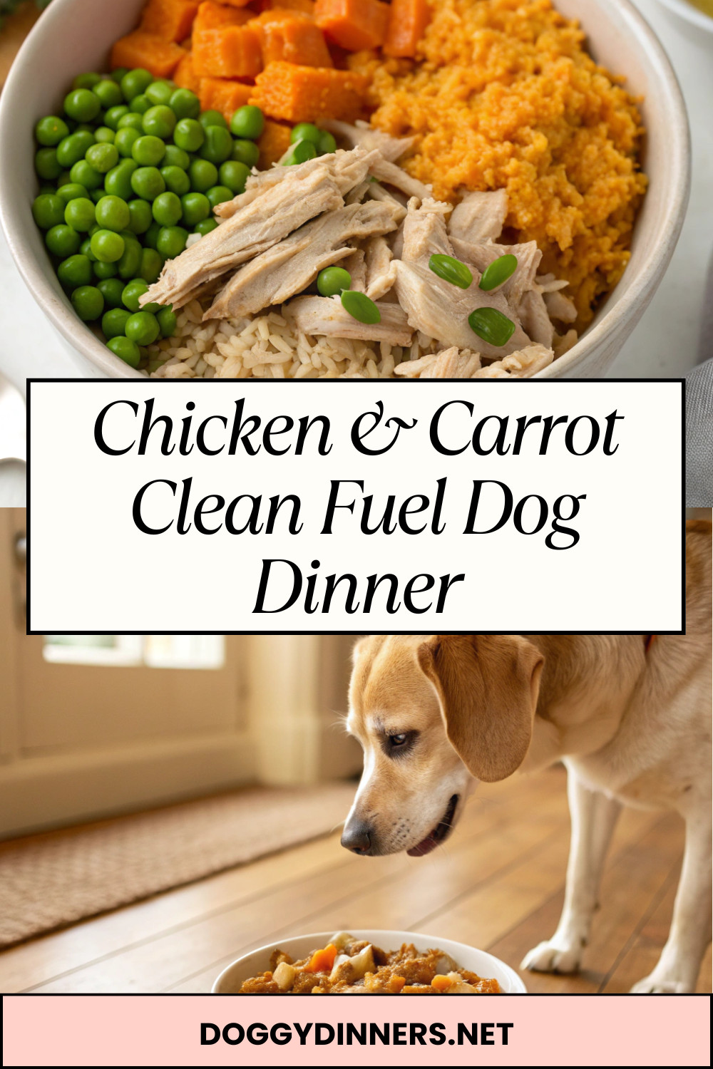 Chicken & Carrot Clean Fuel Dog Dinner