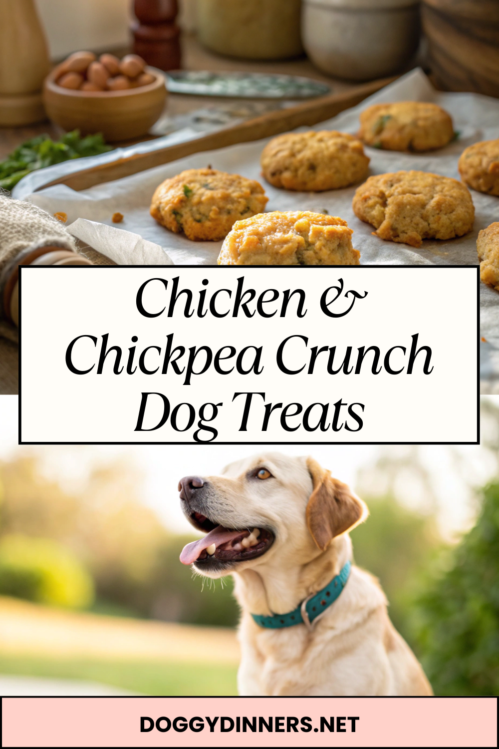Chicken & Chickpea Crunch Dog Treats
