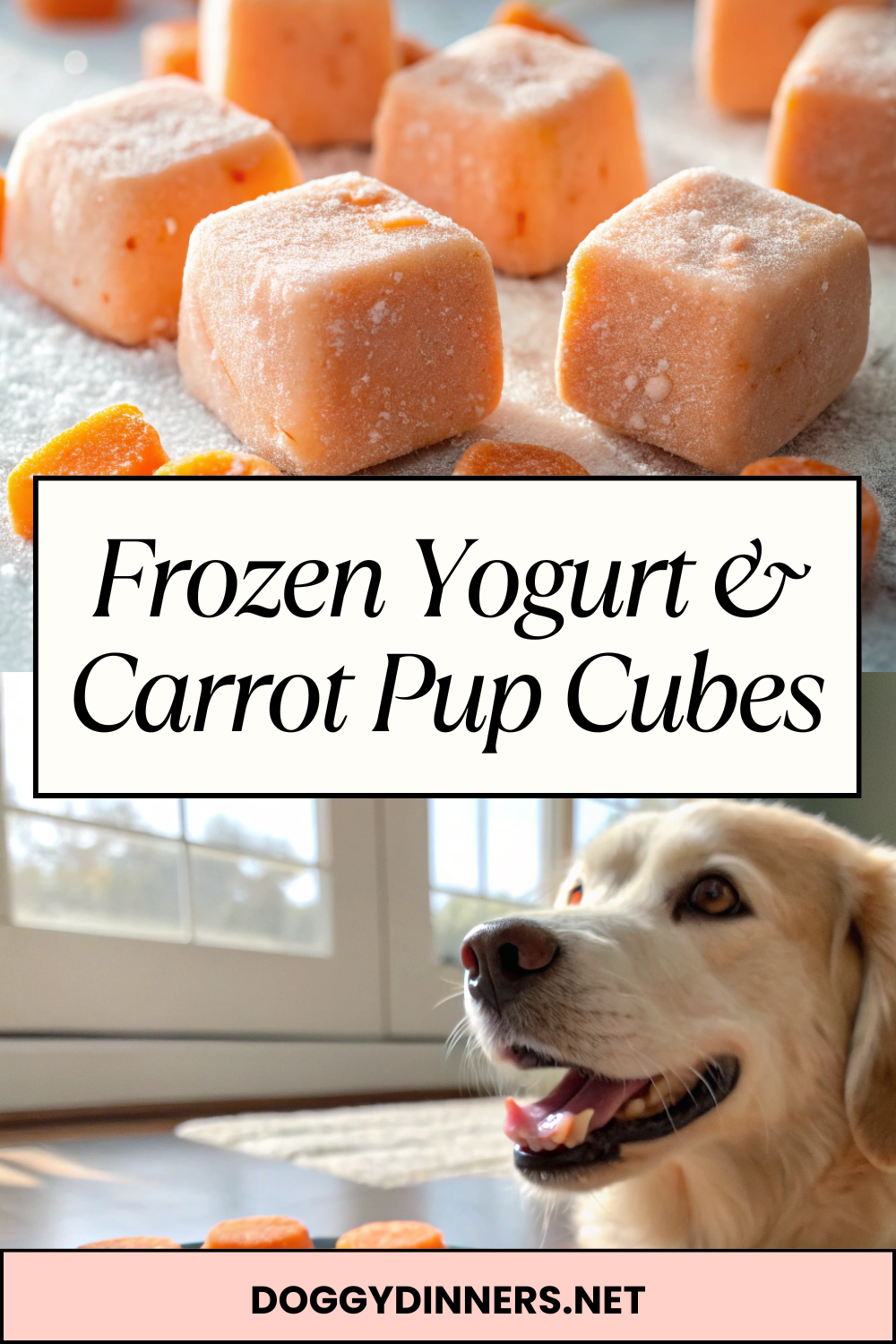 Frozen Yogurt & Carrot Pup Cubes