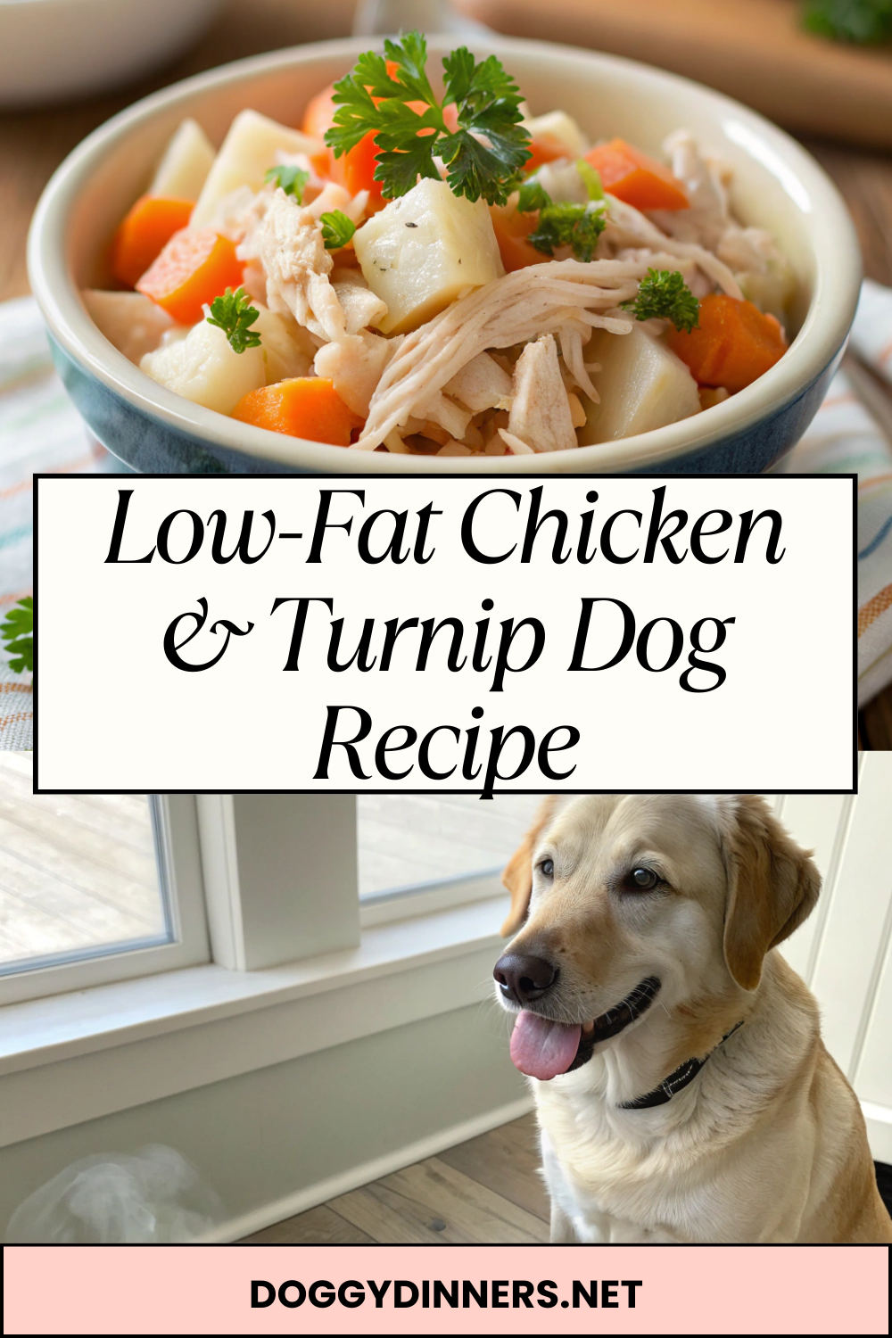 Low-Fat Chicken & Turnip Dog Recipe