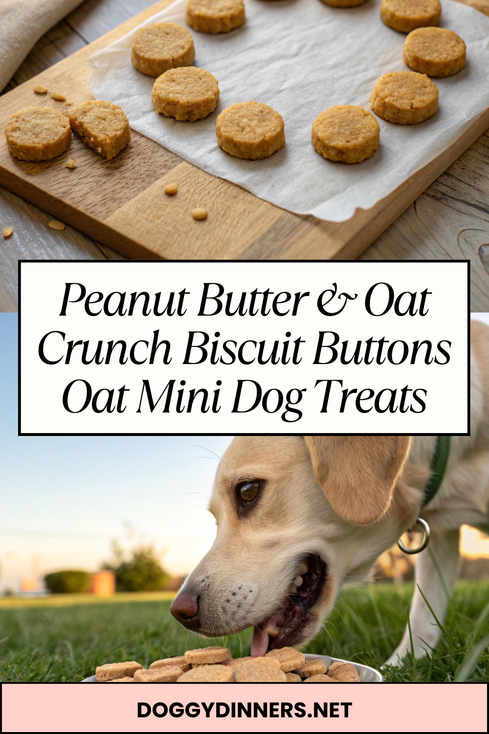 Peanut Butter & Oat Crunch Biscuit Buttons