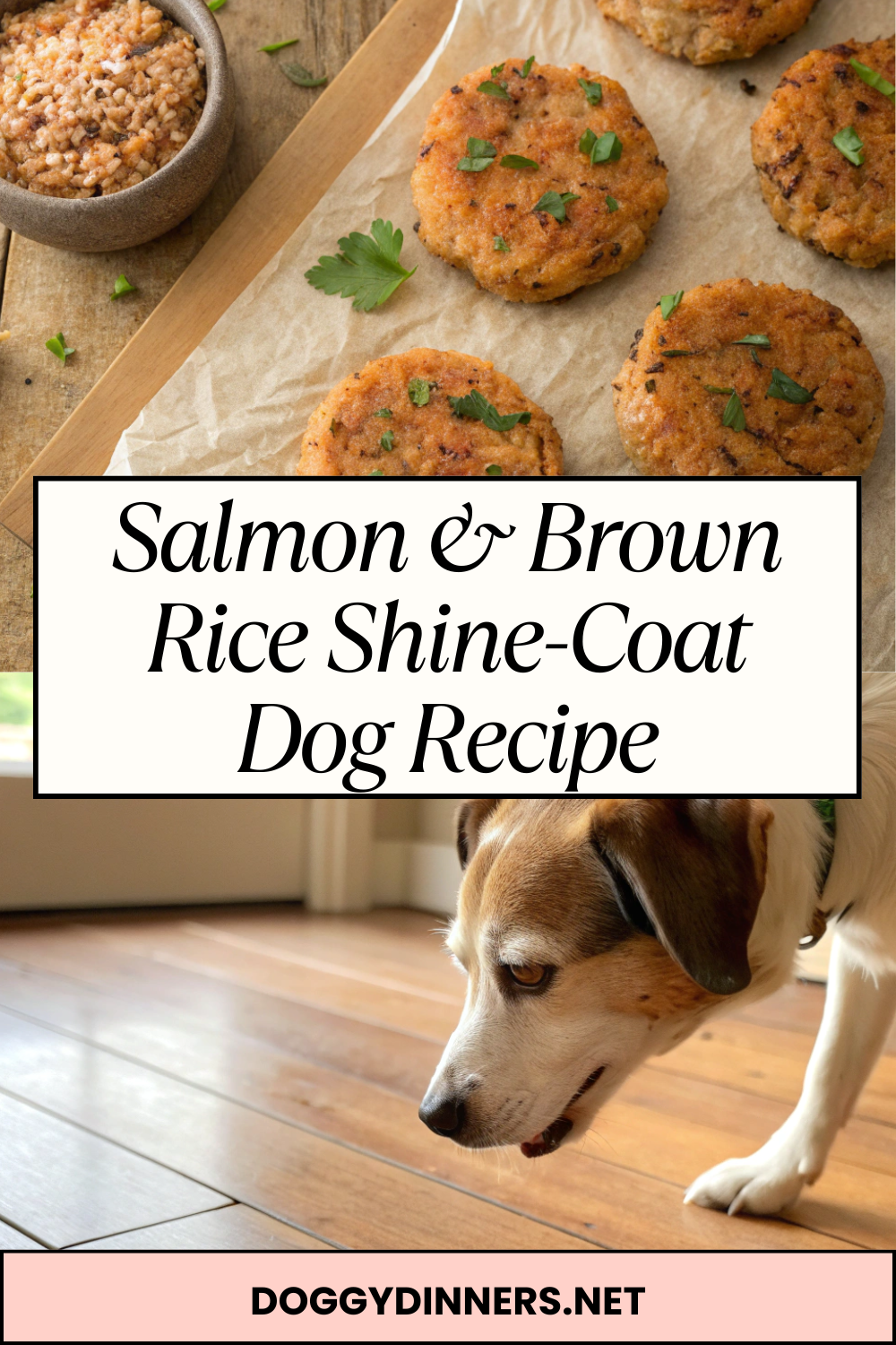 Salmon & Brown Rice Shine-Coat Dog Recipe