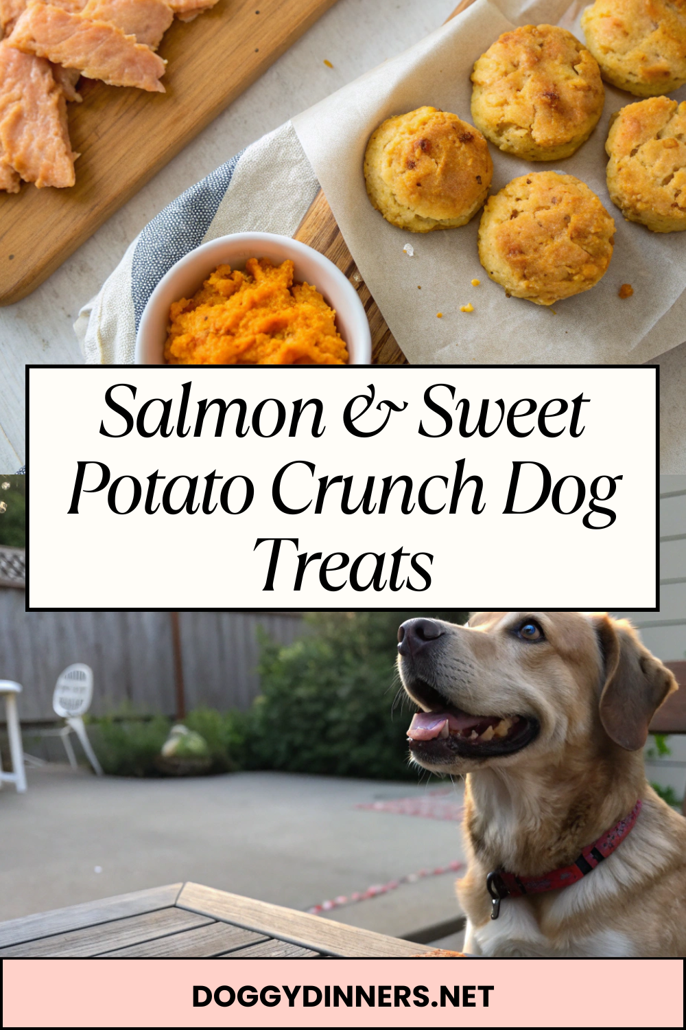 Salmon & Sweet Potato Crunch Dog Treats