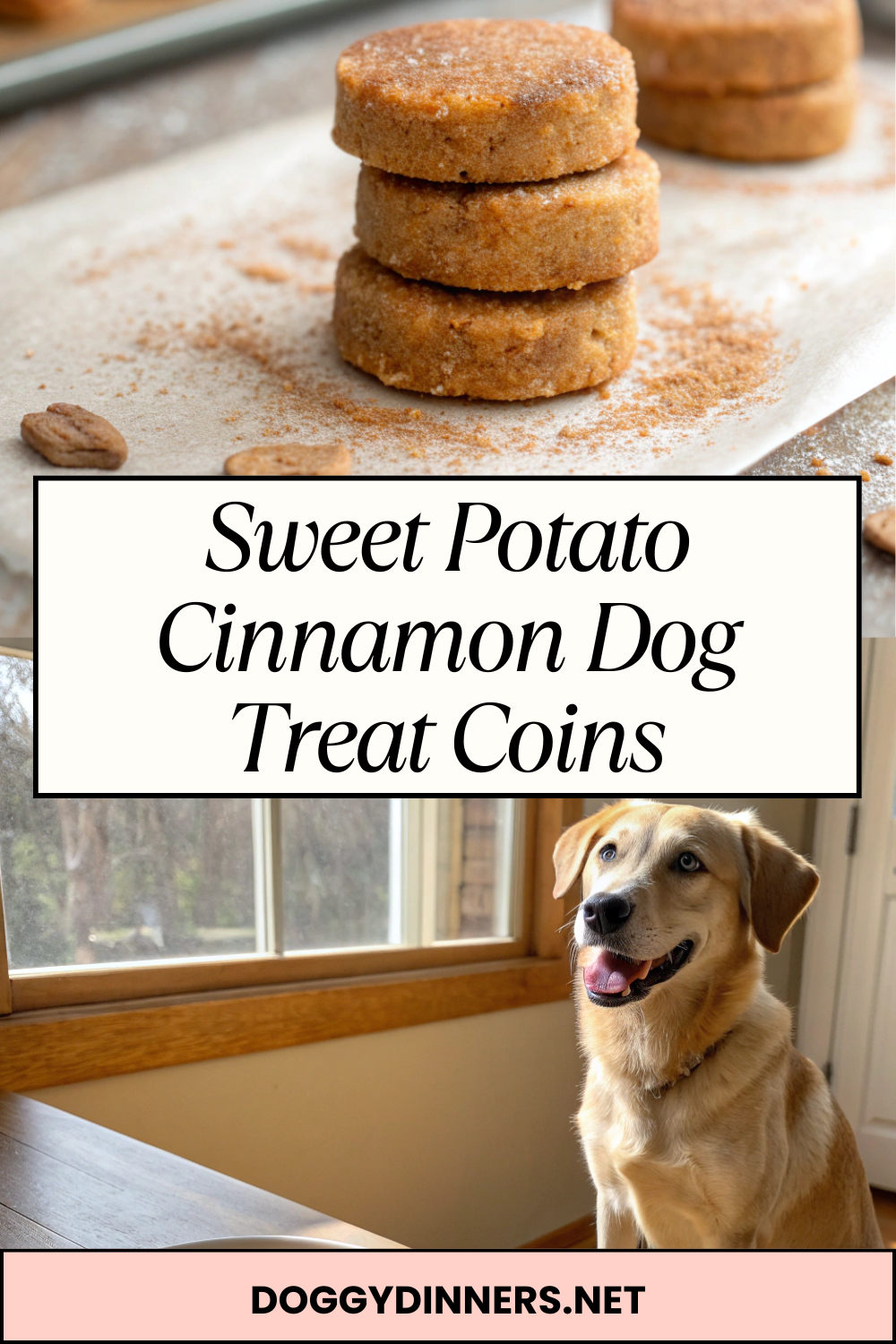 Sweet Potato Cinnamon Dog Treat Coins
