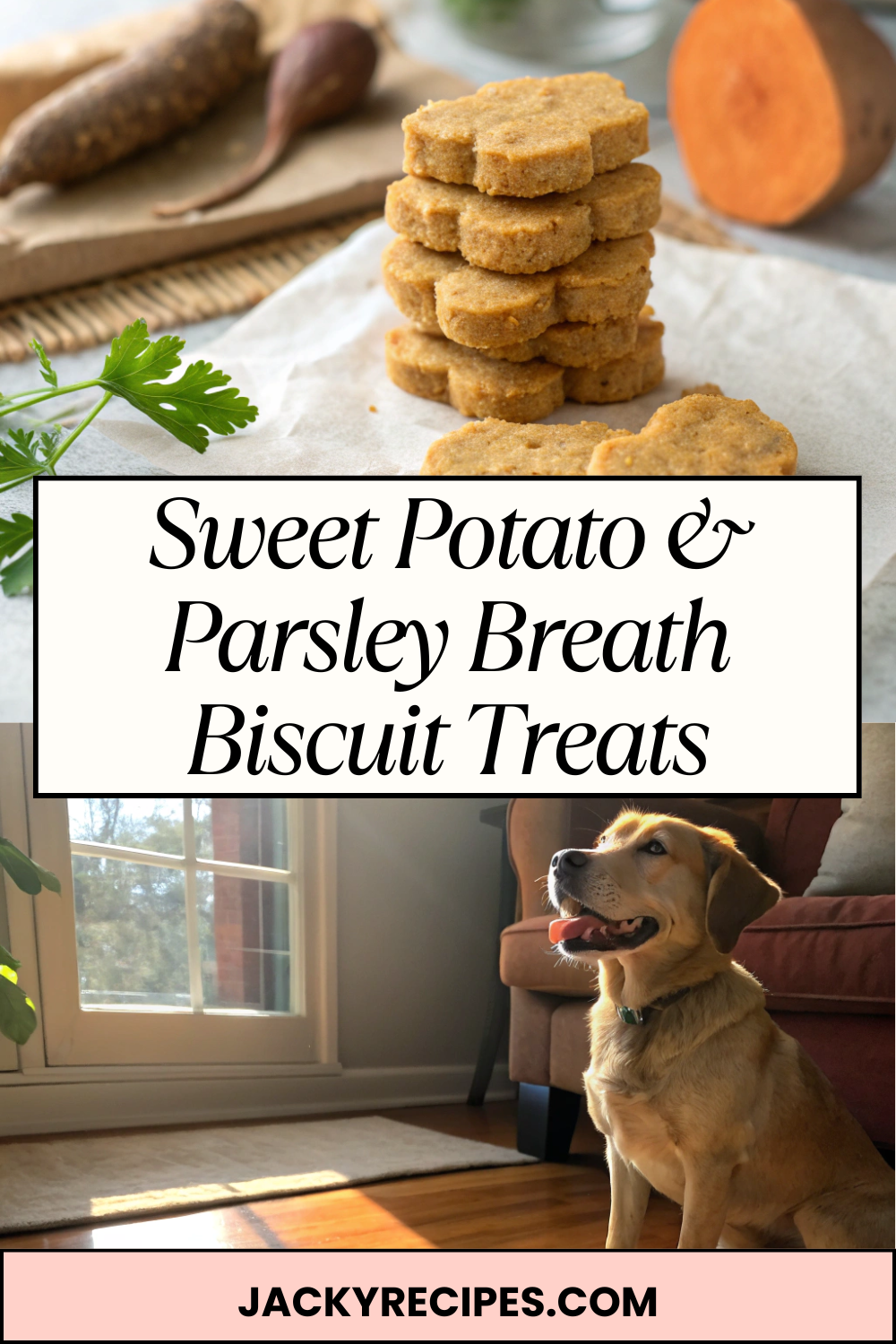 Sweet Potato & Parsley Breath Biscuit Treats