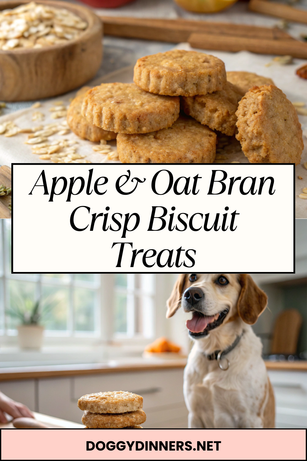 Apple & Oat Bran Crisp Biscuit Treats