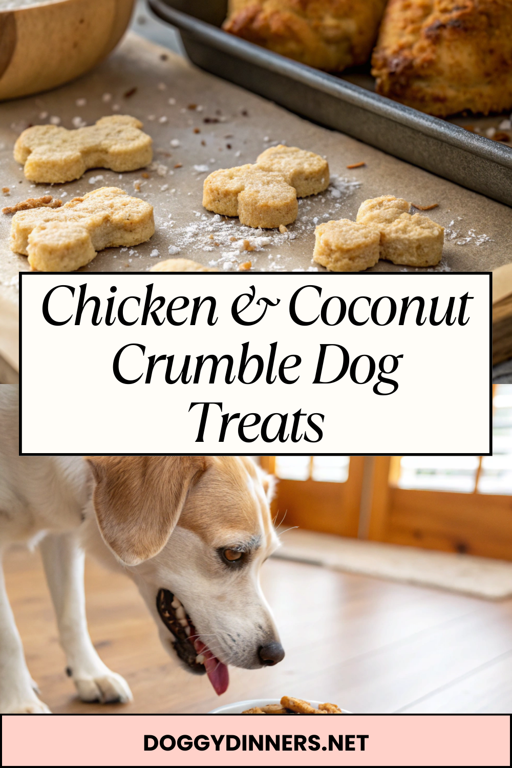 Chicken & Coconut Crumble Dog Treats